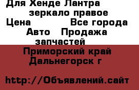 Для Хенде Лантра 1995-99 J2 зеркало правое › Цена ­ 1 300 - Все города Авто » Продажа запчастей   . Приморский край,Дальнегорск г.